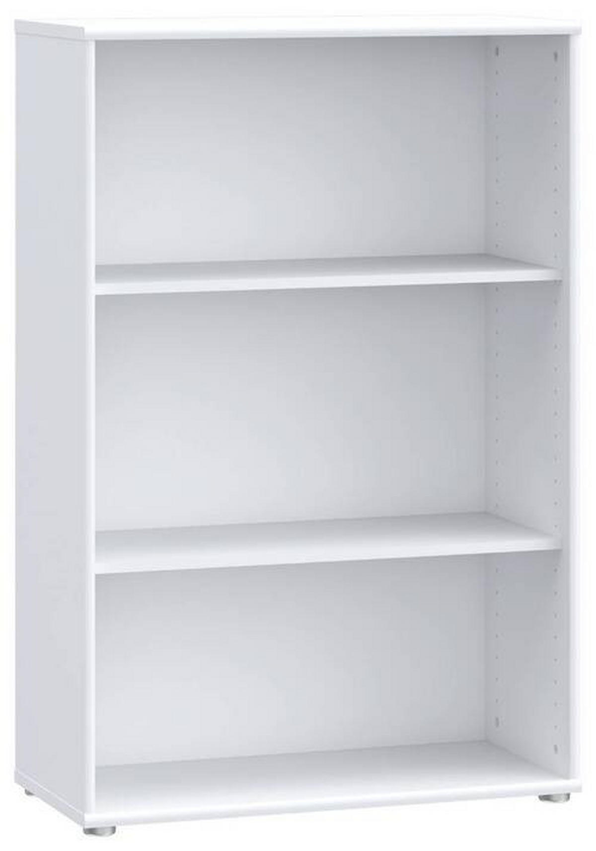 REGAL  73,7/111,1/34,8 cm Weiss  - Weiss/Alufarben, Design, Holzwerkstoff (73,7/111,1/34,8cm)