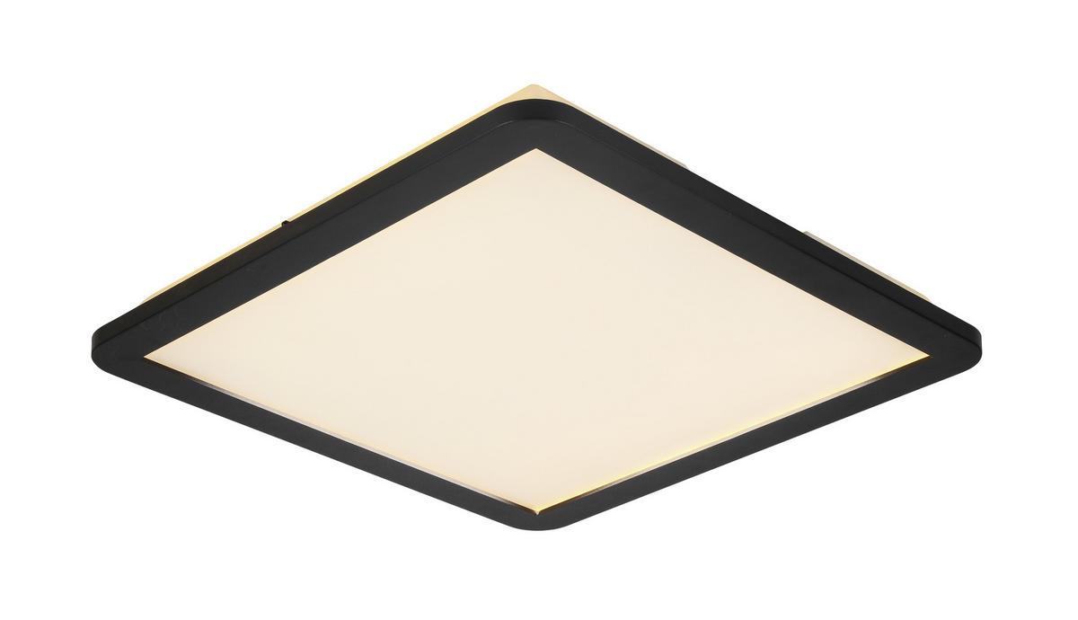 PLAFONIERĂ CU LED - alb/negru, Trend, plastic (40/40/4cm) - Novel