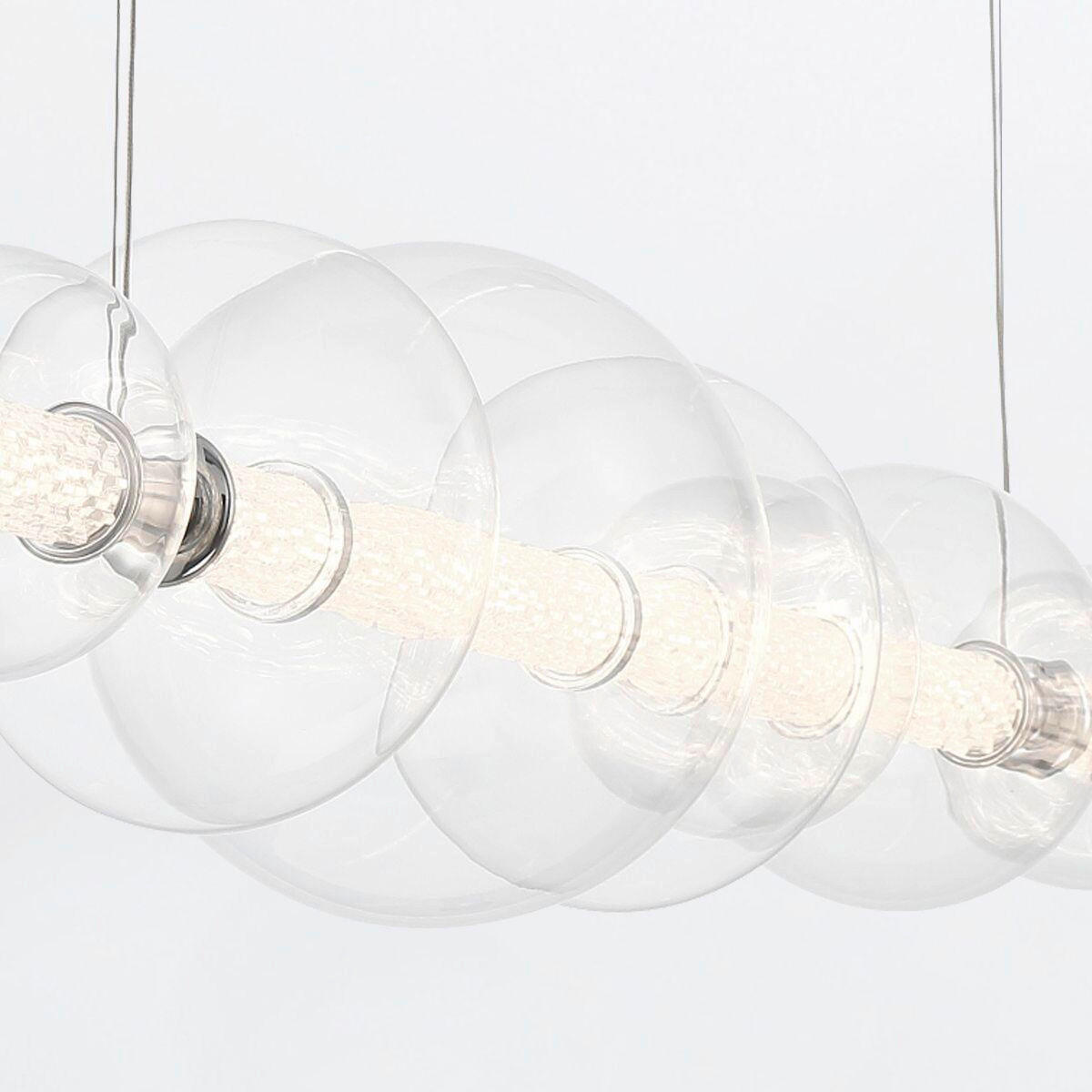 LED-HÄNGELEUCHTE 70/142,1/30 cm    - Chromfarben, Basics, Glas/Metall (70/142,1/30cm) - Elstead Lighting