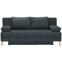 SCHLAFSOFA  in Webstoff Anthrazit  - Anthrazit/Naturfarben, KONVENTIONELL, Holz/Textil (195/90/90cm) - Cantus