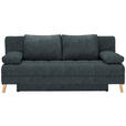 SCHLAFSOFA  in Webstoff Anthrazit  - Anthrazit/Naturfarben, KONVENTIONELL, Holz/Textil (195/90/90cm) - Cantus