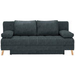 SCHLAFSOFA in Webstoff Anthrazit  - Anthrazit/Naturfarben, KONVENTIONELL, Holz/Textil (195/90/90cm) - Cantus