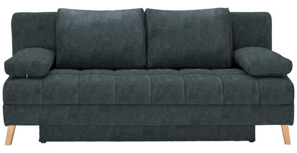 SCHLAFSOFA  in Webstoff Anthrazit  - Anthrazit/Naturfarben, KONVENTIONELL, Holz/Textil (195/90/90cm) - Cantus