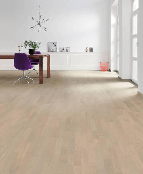 PARKETTBODEN Living by HARO PARKETT 2500 SB SL  per  m² - Hellgrau, Basics, Holzwerkstoff (18/108.5cm) - Living by HARO
