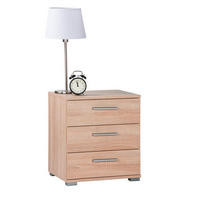 NOĆNI ORMARIĆ hrast Sonoma   - boje aluminija/hrast Sonoma, Konvencionalno, drvni materijal/plastika (45/50/34cm) - Ti'me