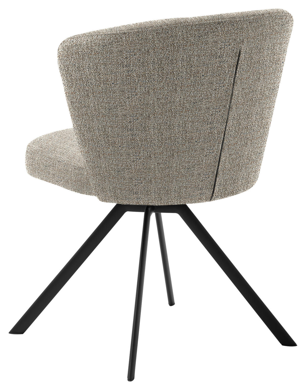 ARMLEHNSTUHL  Lederauswahl, Stoffauswahl Struktur  - Sandfarben/Anthrazit, Design, Textil/Metall (63/83/63cm) - Schöner Wohnen