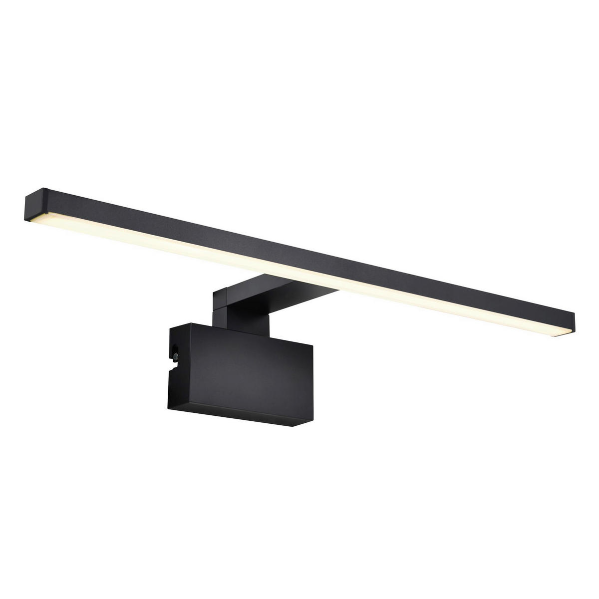 BADEZIMMER-WANDLEUCHTE 14,2/50 cm   - Schwarz, KONVENTIONELL, Metall (14,2/50cm) - Nordlux