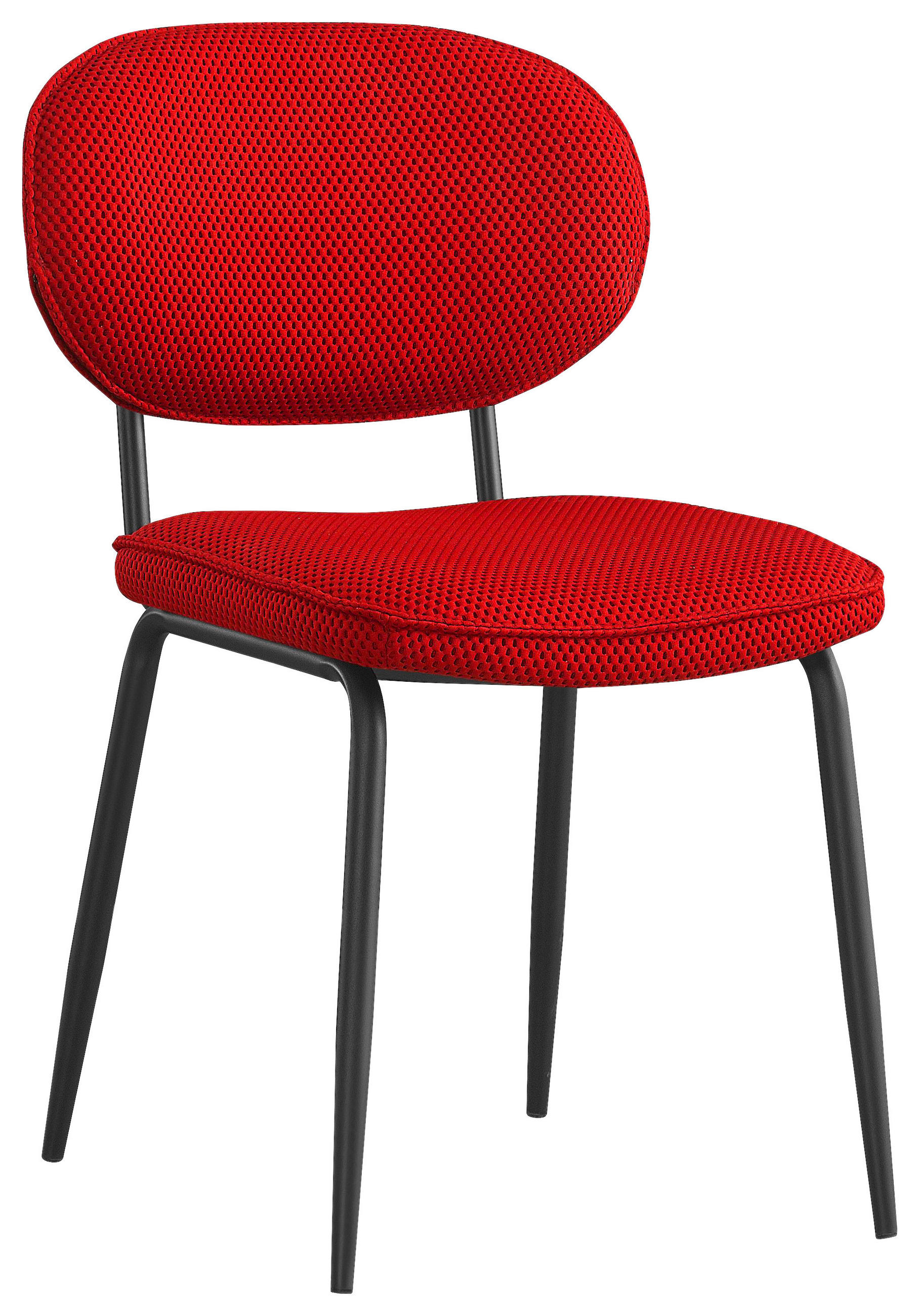 STOLIČKA, 49/80,5/62,5 cm - čierna/červená, Konventionell, kov/textil (49/80,5/62,5cm) - Boxxx