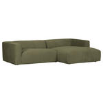 ECKSOFA in Chenille Waldgrün  280/175 cm  - Waldgrün/Schwarz, Design, Kunststoff/Textil (280/175cm) - Landscape