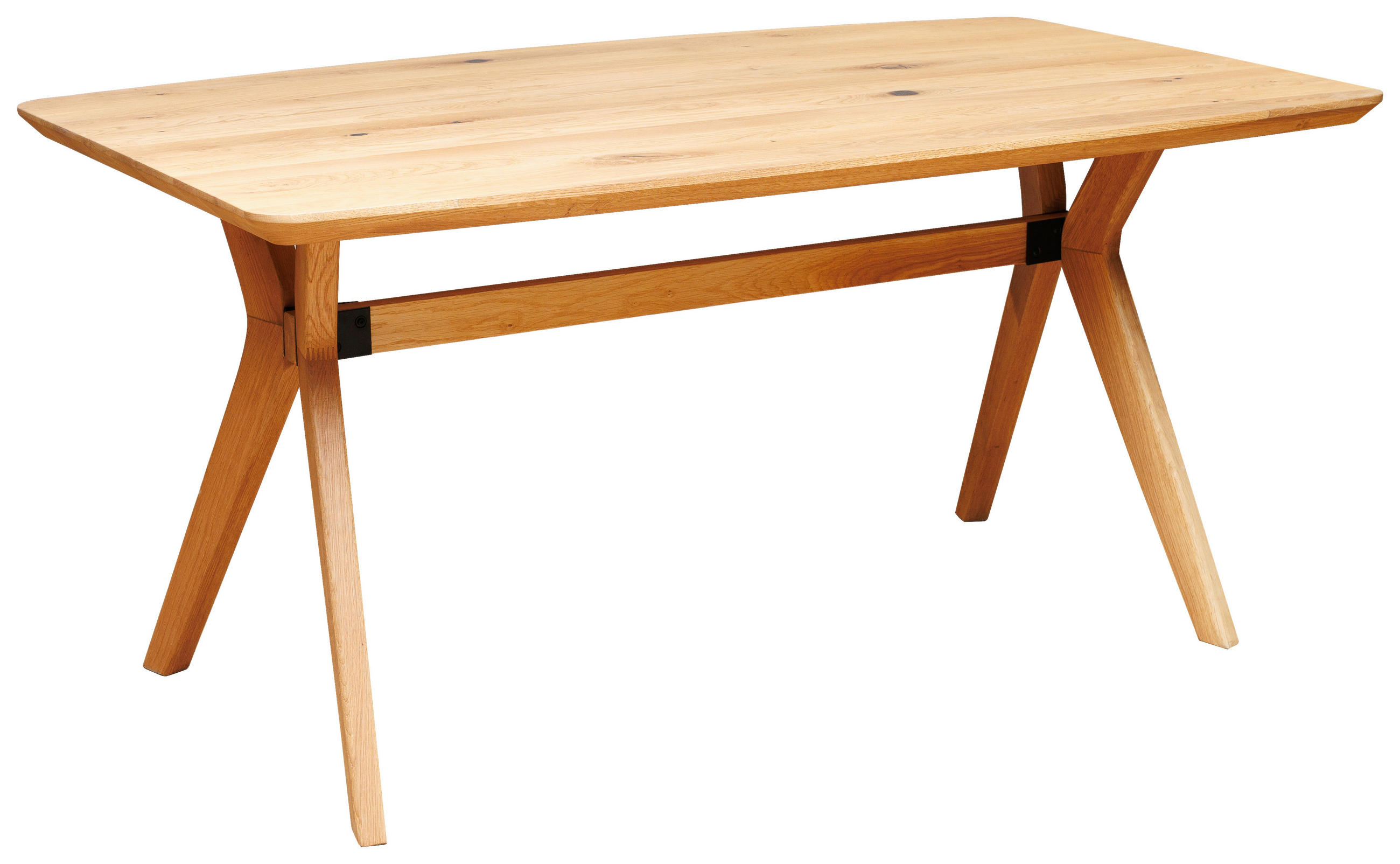 ESSTISCH Eiche massiv rechteckig Eichefarben  - Eichefarben, Design, Holz (180/90/74cm) - Linea Natura