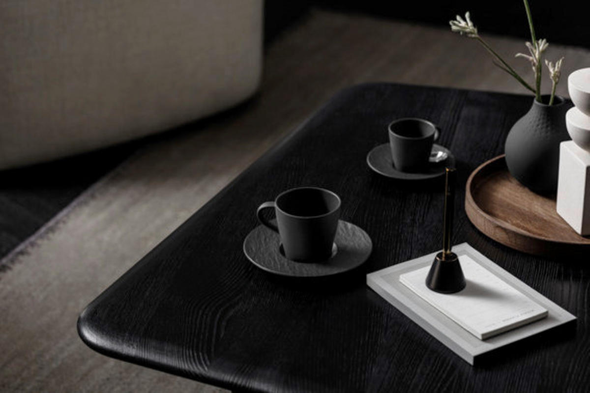 UNTERTASSE Manufacture Rock  15,5 cm   - Schwarz, Design, Keramik (15,5cm) - Villeroy & Boch
