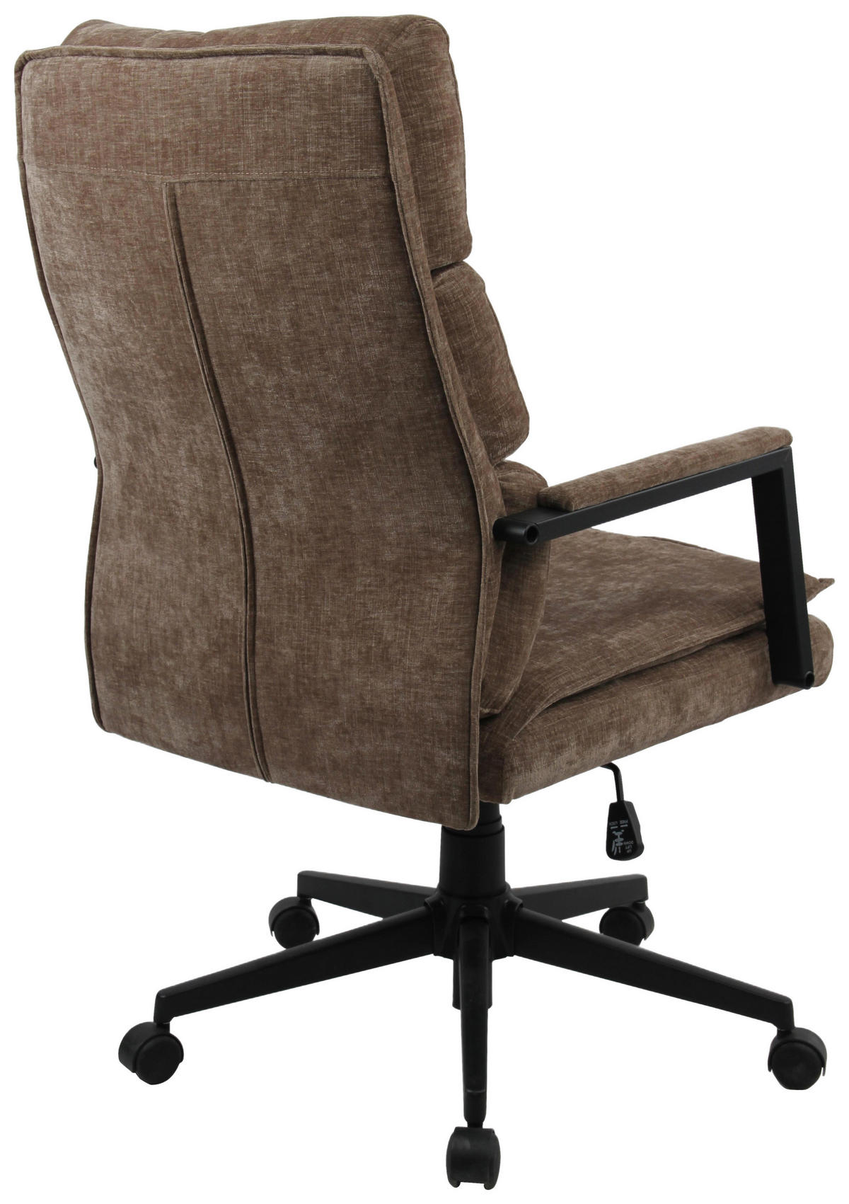 CHEFSESSEL  in Webstoff Grau  - Schwarz/Grau, Modern, Kunststoff/Textil (58/110-120/62cm) - MID.YOU