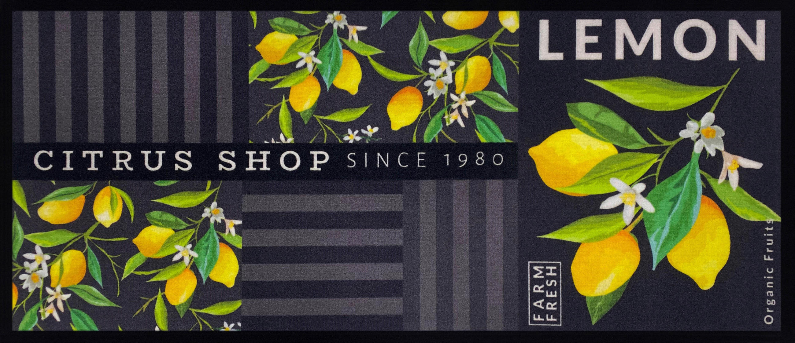 Läufer, Limone, 66x150 cm Limone