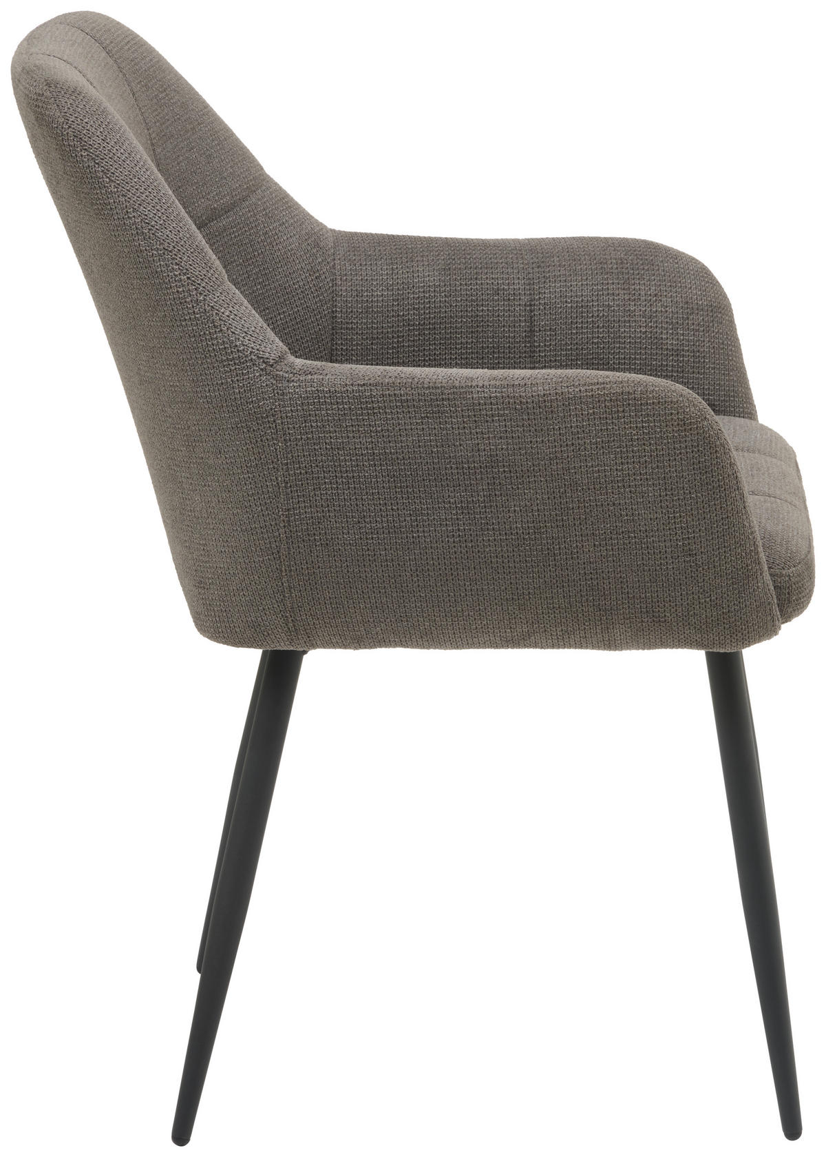 ŽIDLE S PODRUČKAMI, železo, tkaná látka, černá, tmavě šedá - černá/tmavě šedá, Konvenční, kov/textil (58/88/63cm) - MID.YOU