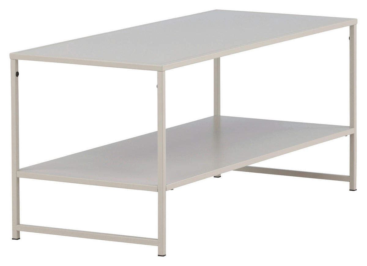 SOFFBORD i metall 102/43/45 cm  - beige, Design, metall (102/43/45cm) - Livetastic