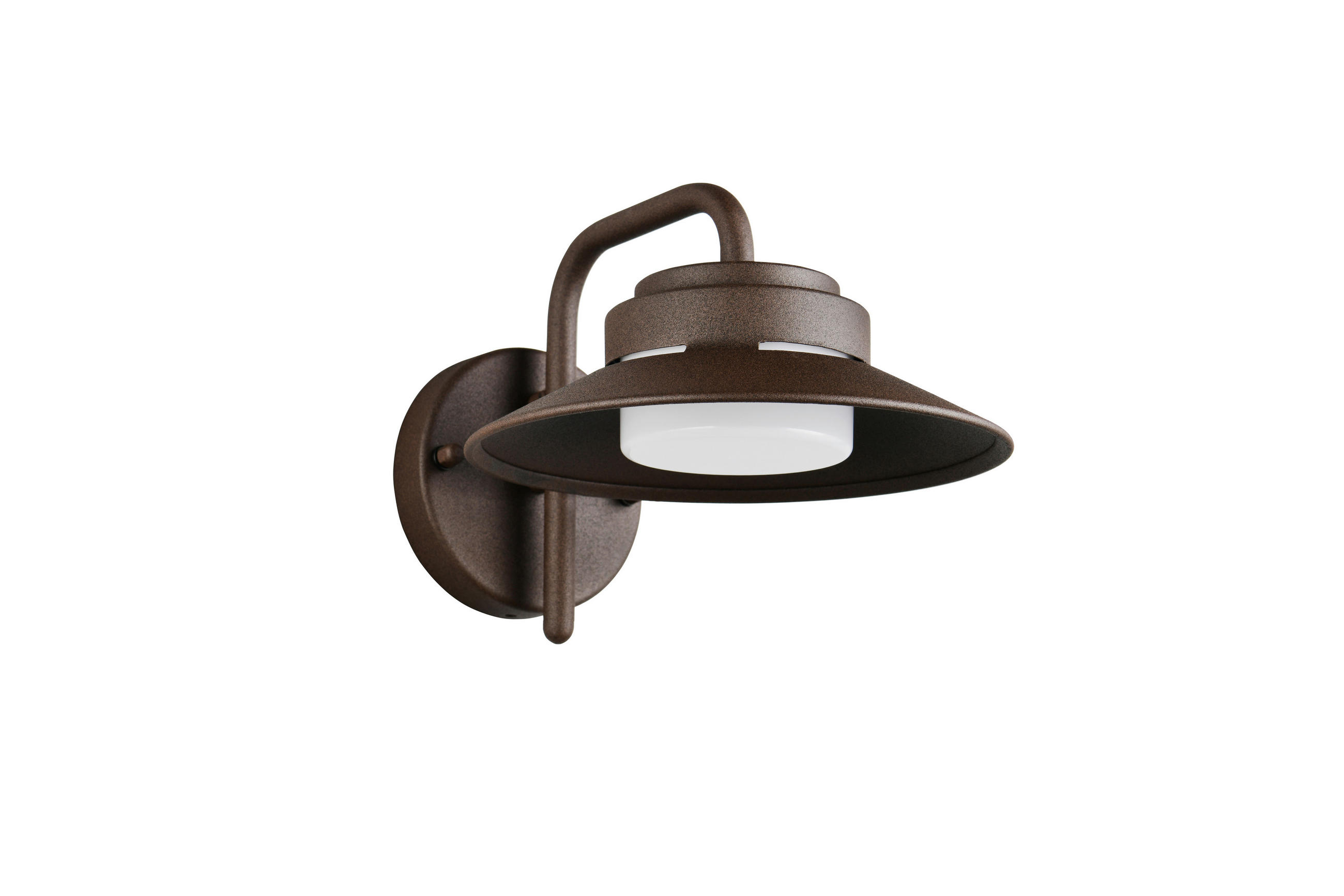 AUSSENWANDLEUCHTE Atrato 26/16,5 cm  - Rostfarben/Weiß, KONVENTIONELL, Kunststoff/Metall (26/16,5cm) - Trio Leuchten