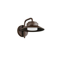AUSSENWANDLEUCHTE Atrato 26/16,5 cm  - Rostfarben/Weiß, KONVENTIONELL, Kunststoff/Metall (26/16,5cm) - Trio Leuchten