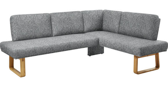 ECKBANK 280/174 cm  in Grau, Eichefarben  - Eichefarben/Grau, Design, Holz/Textil (280/174cm) - Dieter Knoll