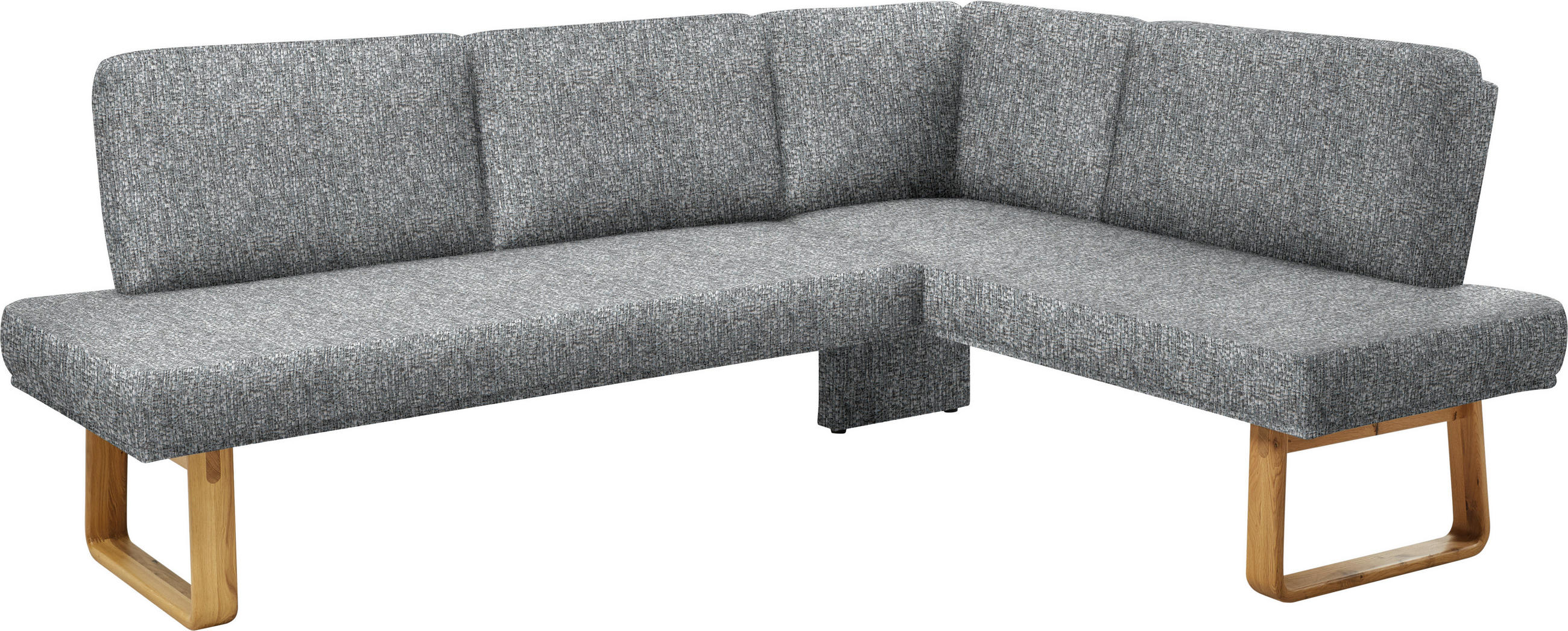 ECKBANK 280/174 cm  in Grau, Eichefarben  - Eichefarben/Grau, Design, Holz/Textil (280/174cm) - Dieter Knoll