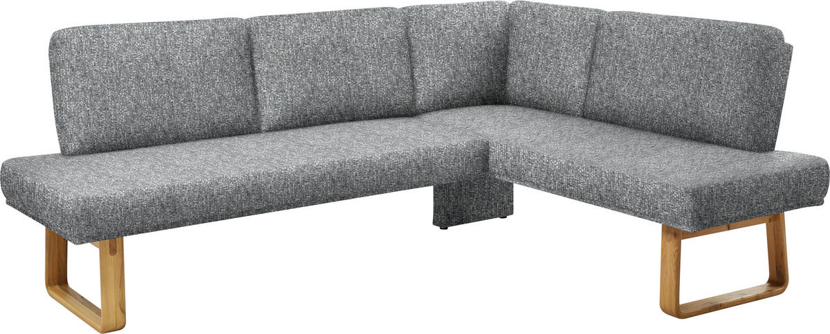 ECKBANK 280/174 cm  in Grau, Eichefarben  - Eichefarben/Grau, Design, Holz/Textil (280/174cm) - Dieter Knoll