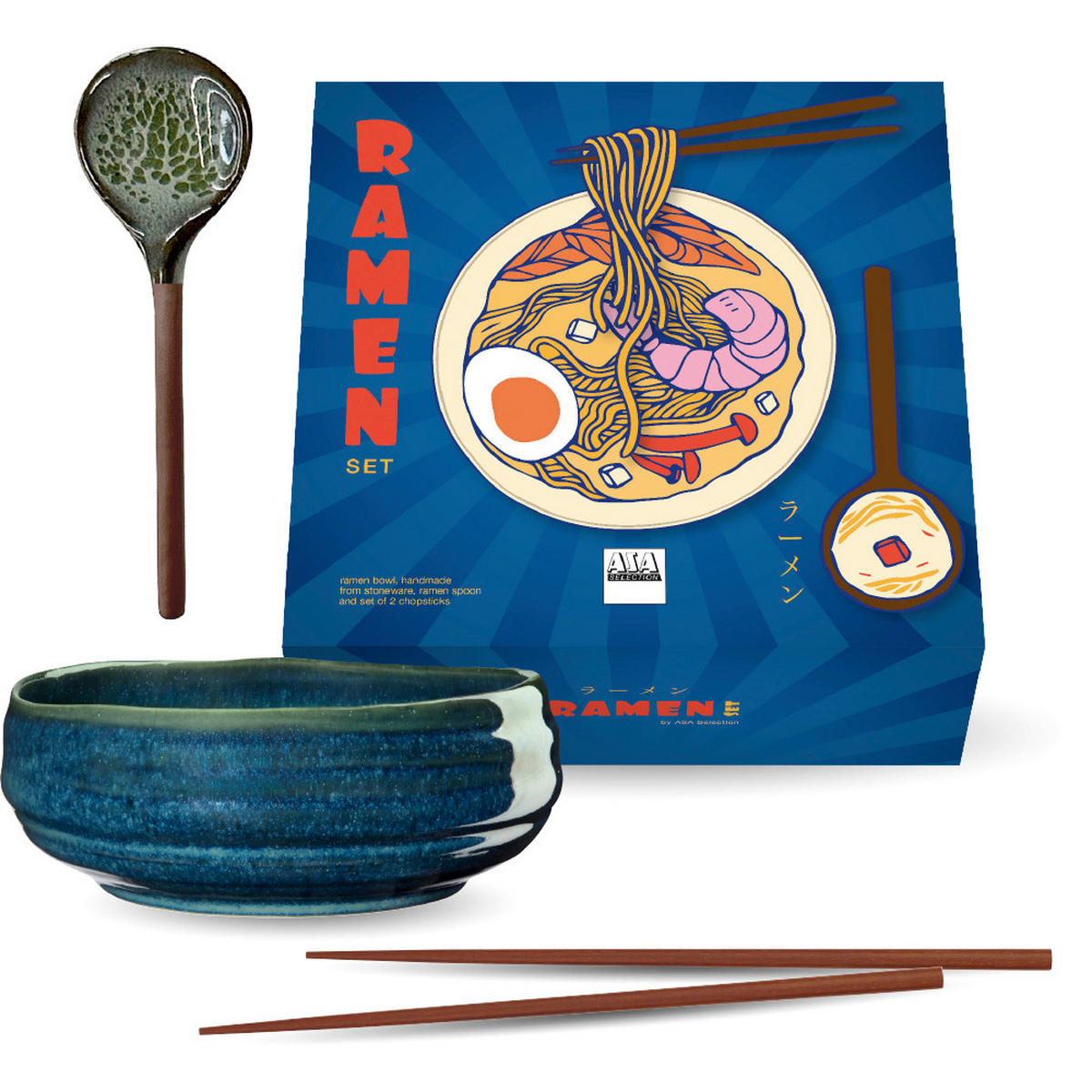 SUPPENSCHALE Umami  - Blau, Basics, Keramik (17,5/7/17,5cm) - ASA