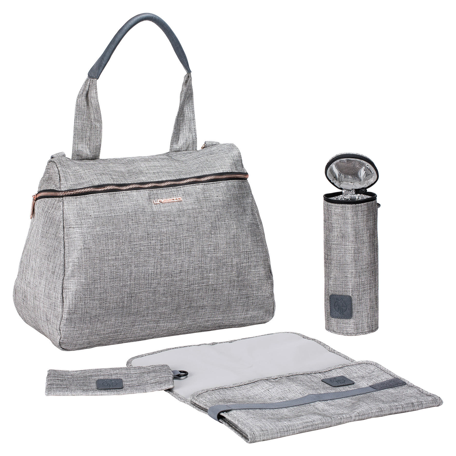 Wickeltasche Glam Rosie Bag  - Anthrazit, Basics, Textil (40/19/30cm) - Lässig