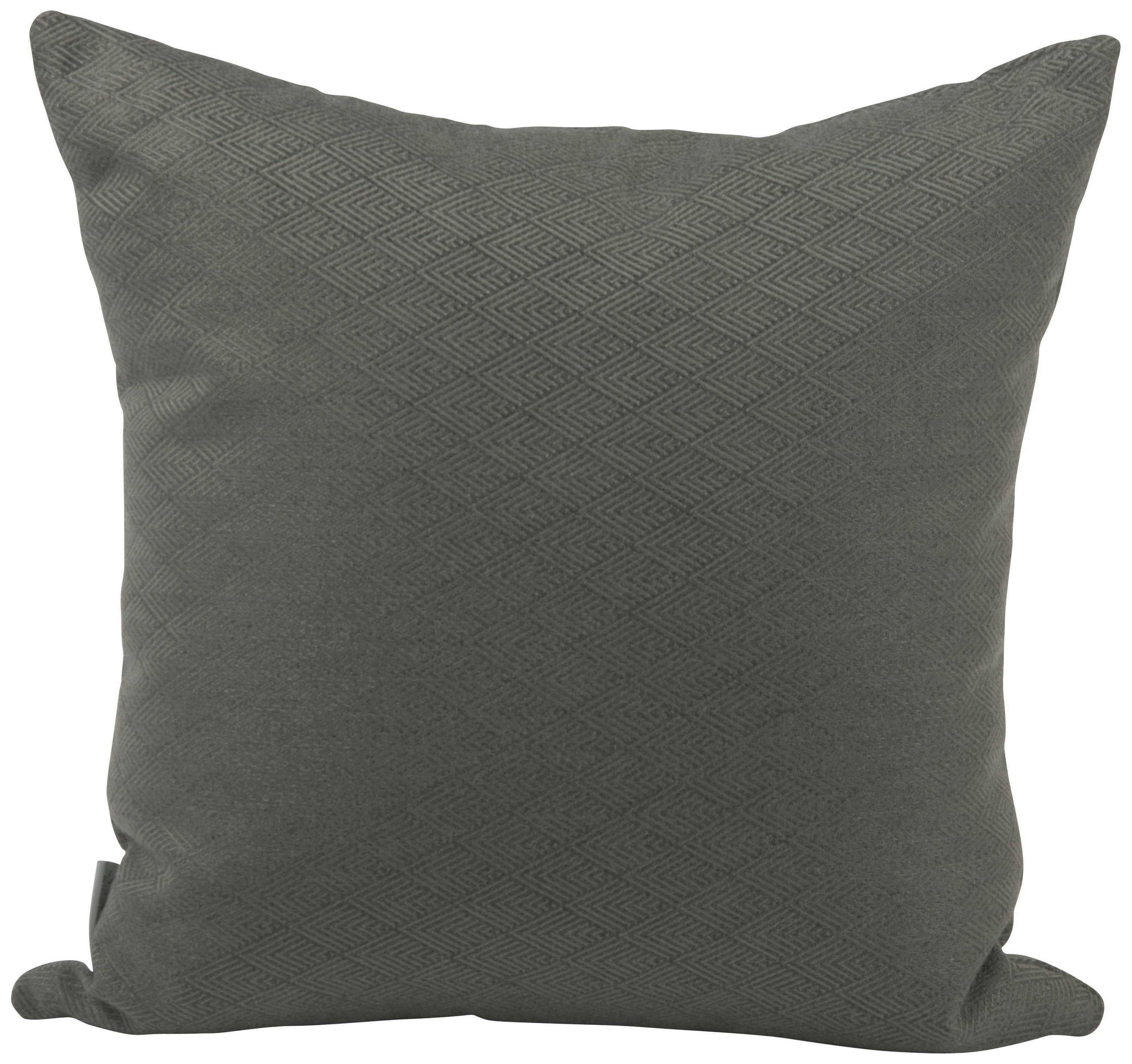 OUTDOOR-KISSEN Raute  - Dunkelgrau, Design, Textil (45/45cm) - Stern