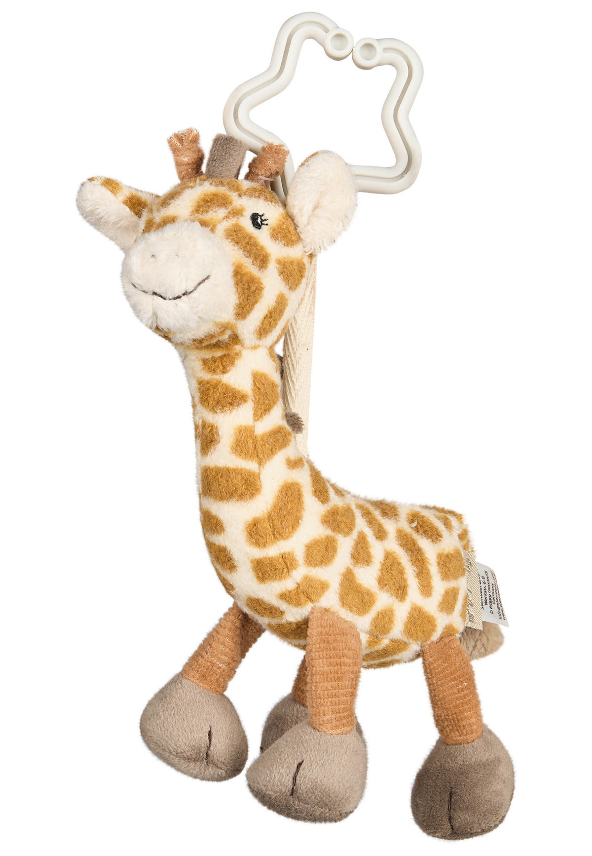 SPIELBOGEN-ANHÄNGER Giraffe Kaya  - Dunkelgelb, Basics, Textil (21cm) - Sterntaler