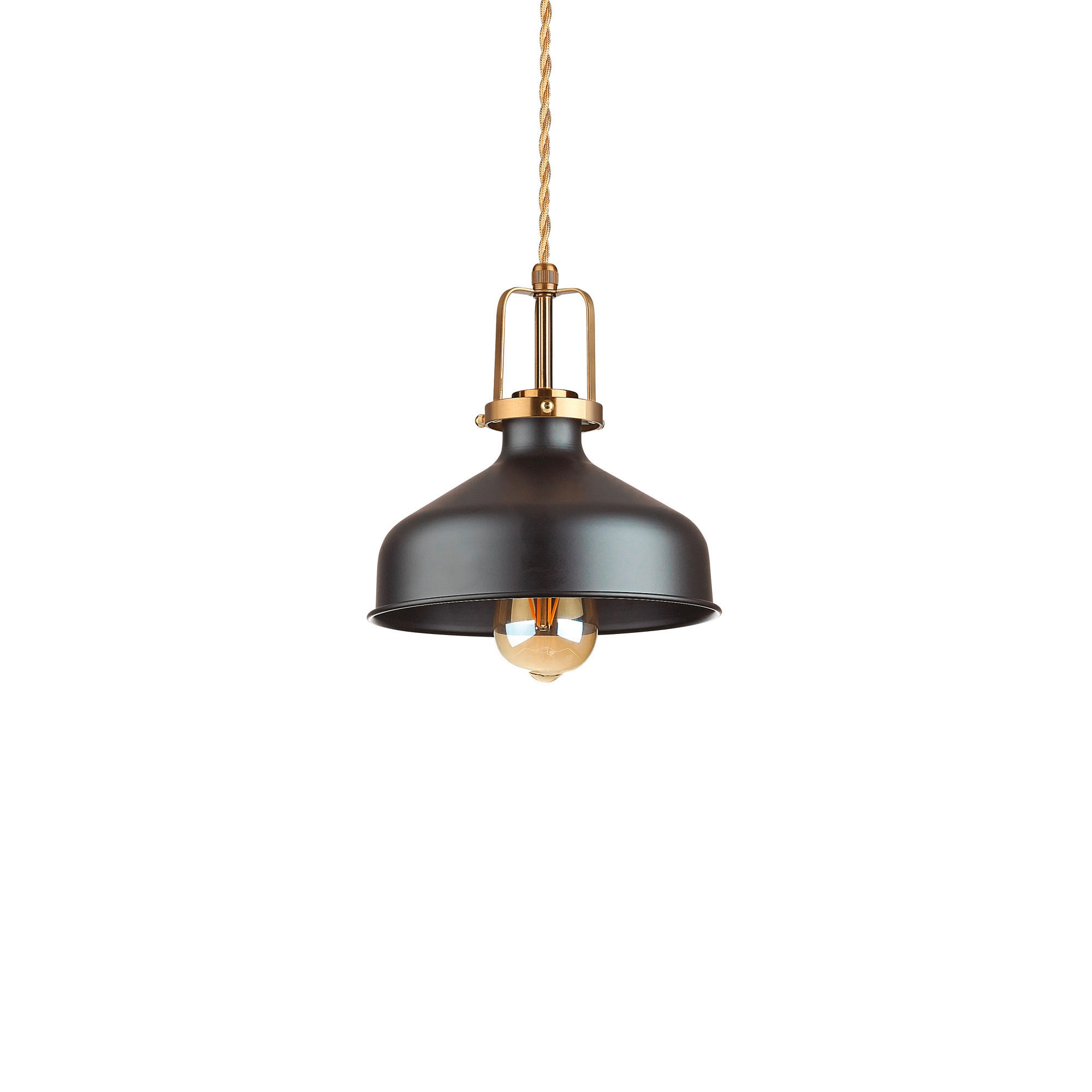 HÄNGELEUCHTE 33/52-21,5 cm  - Schwarz, KONVENTIONELL, Metall (33/52-21,5cm) - Ideal Lux