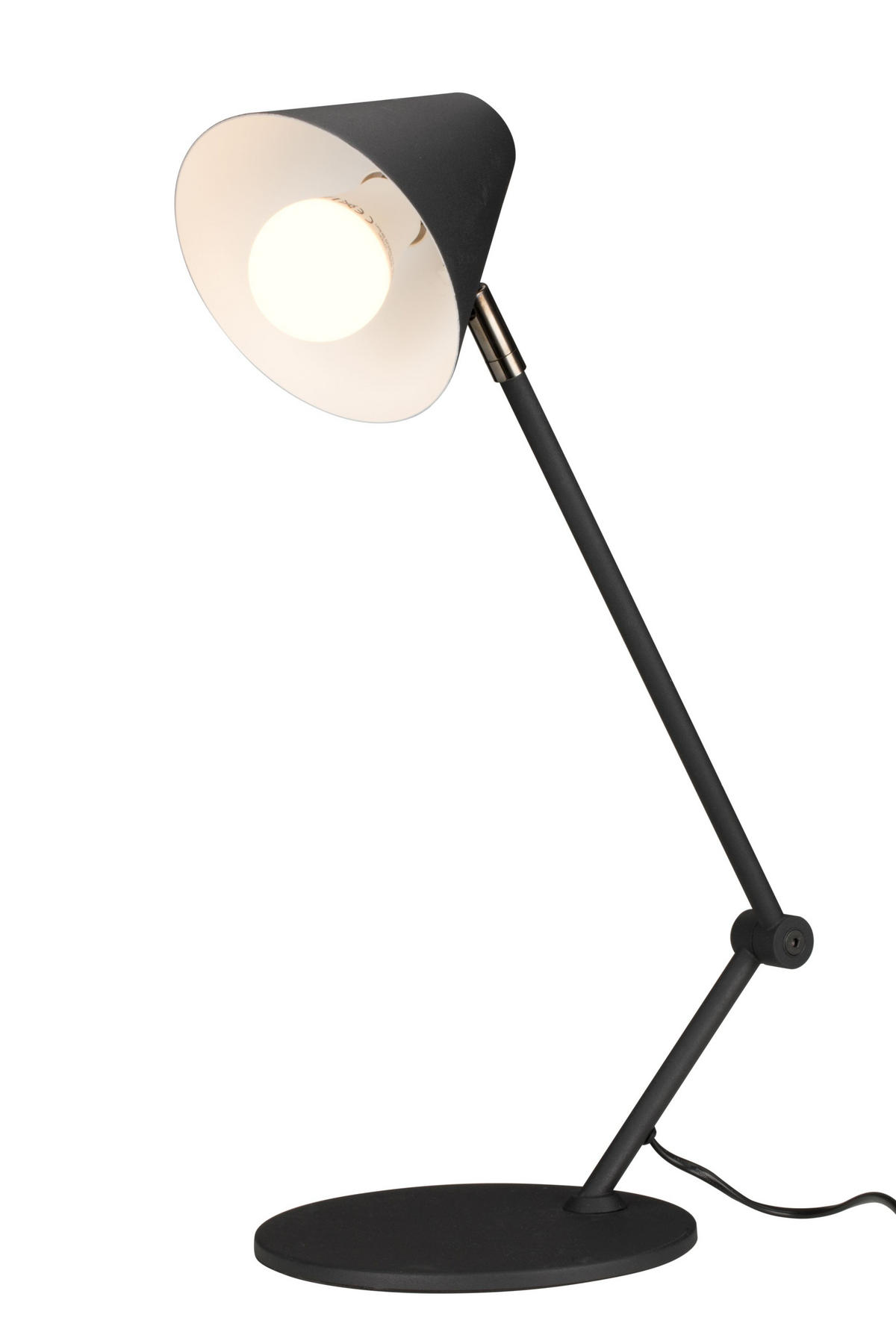 TISCHLEUCHTE 45/20/30-60 cm   - Schwarz, Design, Metall (45/20/30-60cm) - Novel