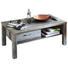COUCHTISCH in Holzwerkstoff 113/60/47 cm - Chromfarben/Braun, LIFESTYLE, Holzwerkstoff/Metall (113/60/47cm) - Hom`in COUCHTISCH in Holzwerkstoff 113/60/47 cm - Chromfarben/Braun, LIFESTYLE, Holzwerkstoff/Metall (113/60/47cm) - Hom`in
