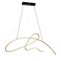LED-HÄNGELEUCHTE 100/2/90 cm  - Goldfarben, Design, Metall (100/2/90cm)
