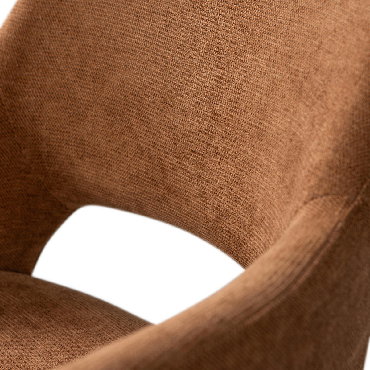 ARMLEHNSTUHL-SET 2 Stück  in Webstoff  - Dunkelbraun/Braun, MODERN, Textil/Metall (58/80/58cm) - Livetastic