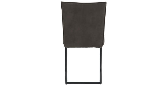 SCHWINGSTUHL in Textil Anthrazit - Anthrazit/Schwarz, Design, Textil/Metall (47/87/62cm) - Valnatura