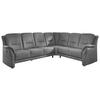 ECKSOFA in Mikrofaser Grau  - Beige/Alufarben, Konventionell, Textil/Metall (275/223cm) - Beldomo Comfort