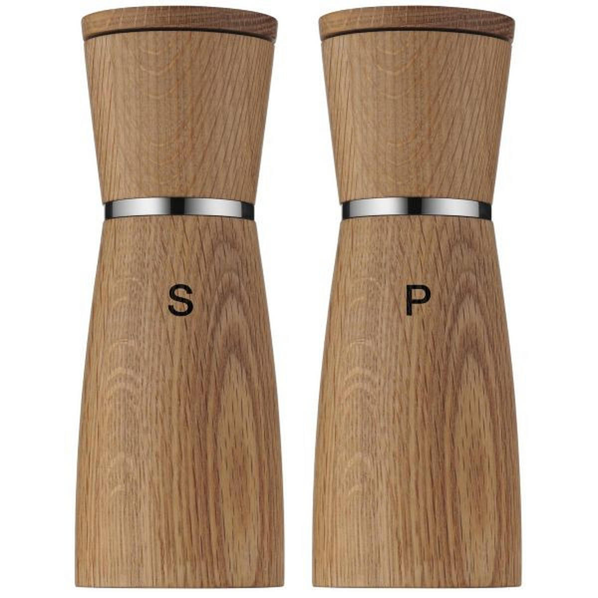 SALZ- UND PFEFFERSTREUER Ceramill Nature  - Braun, Basics, Glas/Holz (17,90cm) - WMF