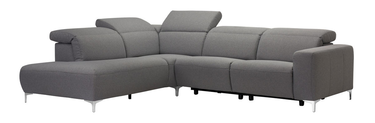 SAROKKANAPÉ textil sötétszürke  - sötétszürke, Design, textil (238/290cm) - Pure Home Lifestyle