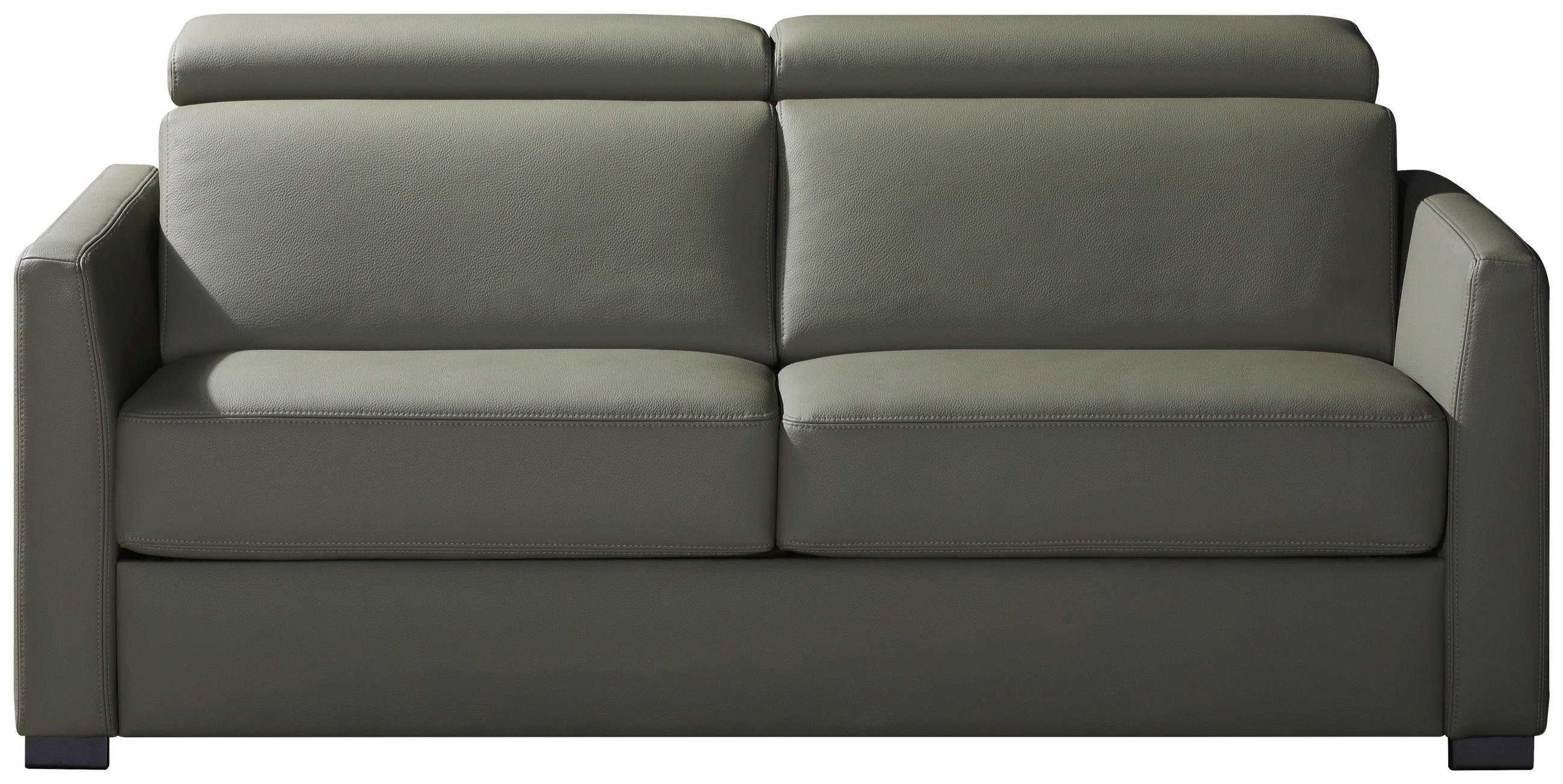 SCHLAFSOFA  mit Bettkasten erhältlich, Bettfunktion erhältlich, Rücken echt, Armteil links, Armteil rechts Flachgewebe Khaki  - Khaki/Schwarz, Design, Holz/Textil (184/85/97cm) - Novel