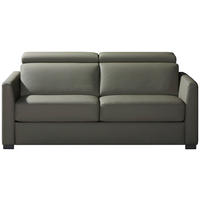SCHLAFSOFA  mit Bettkasten erhältlich, Bettfunktion erhältlich, Rücken echt, Armteil links, Armteil rechts Flachgewebe Khaki  - Khaki/Schwarz, Design, Holz/Textil (184/85/97cm) - Novel