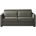 SCHLAFSOFA  in Mikrofaser Khaki  - Khaki/Schwarz, Design, Holz/Textil (184/85/97cm) - Novel