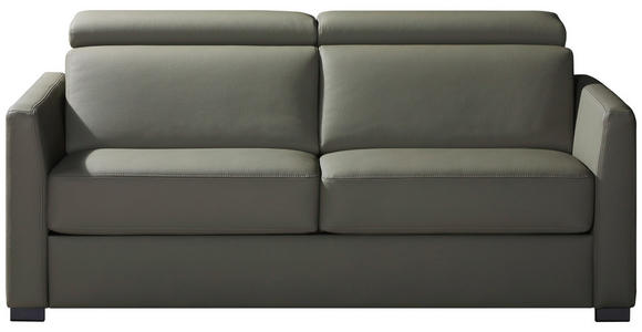 SCHLAFSOFA  in Mikrofaser Khaki  - Khaki/Schwarz, Design, Holz/Textil (184/85/97cm) - Novel