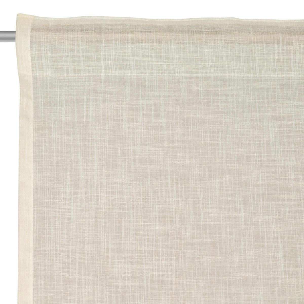 HOTOVÝ ZÁVĚS, poloprůhledné, 140/245 cm - pískové barvy, Natur, textil (140/245cm) - Esposa