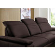 ECKSOFA in Echtleder Braun  - Schwarz/Braun, Design, Leder/Metall (332/193cm) - Dieter Knoll