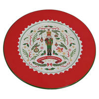 KÍNÁLÓTÁLCA    - többszínű, Lifestyle, fém (35cm) - X-Mas