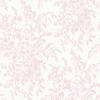 NON WOVEN-TAPET 52/1000 cm  - vit/pink, Basics, papper/plast (52/1000cm)