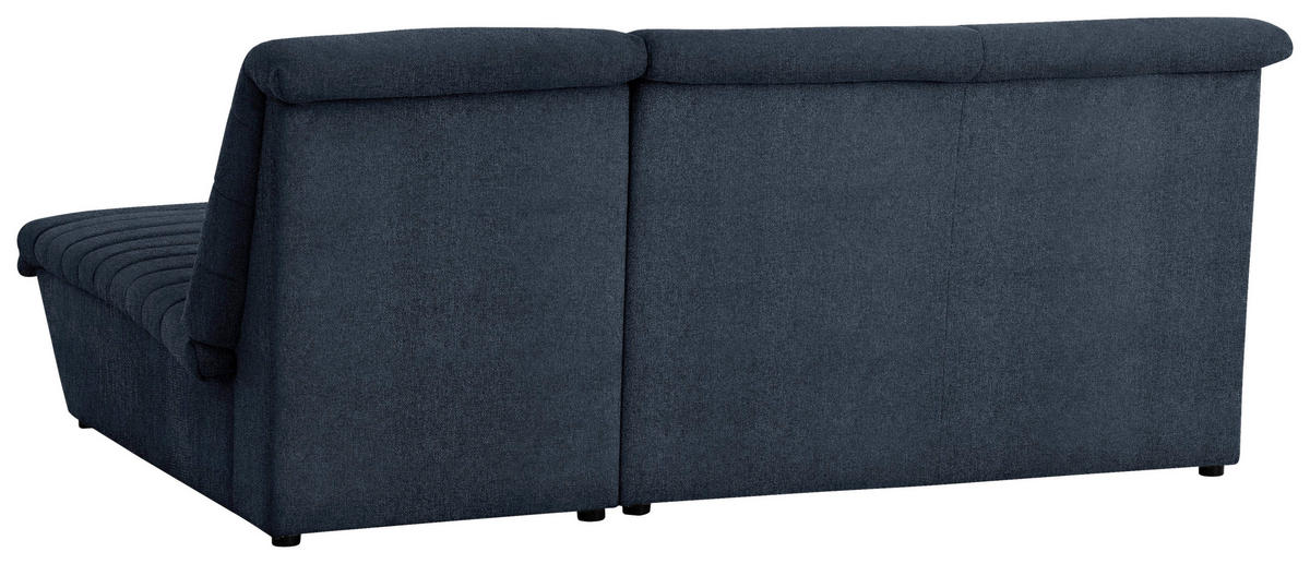 ECKSOFA Looks VIII Dunkelblau Webstoff  - Schwarz/Dunkelblau, Design, Kunststoff/Textil (214/168cm) - LOOKS by W.Joop