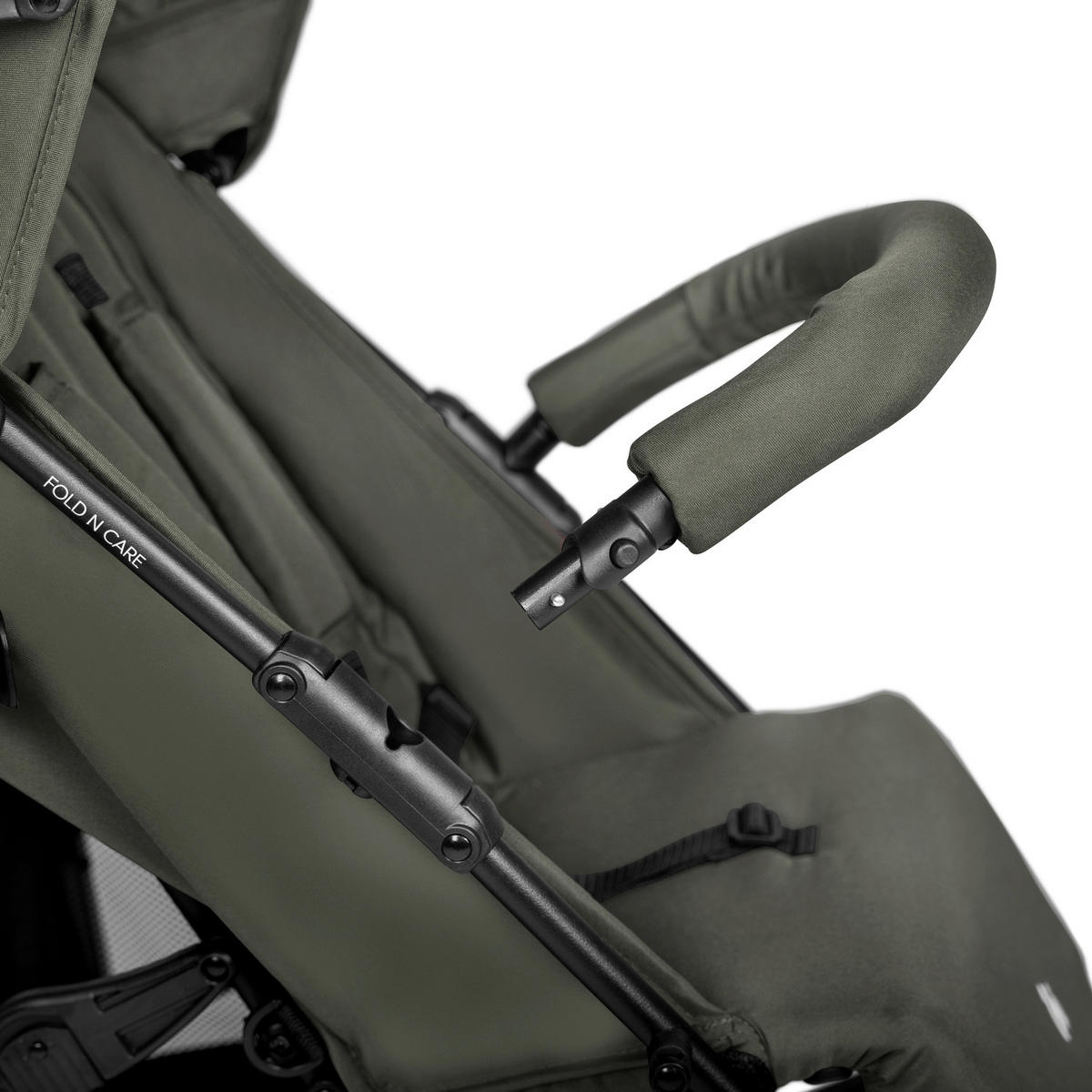 BUGGY Fold N Care  - Olivgrün, Basics (87/47/107cm) - Hauck