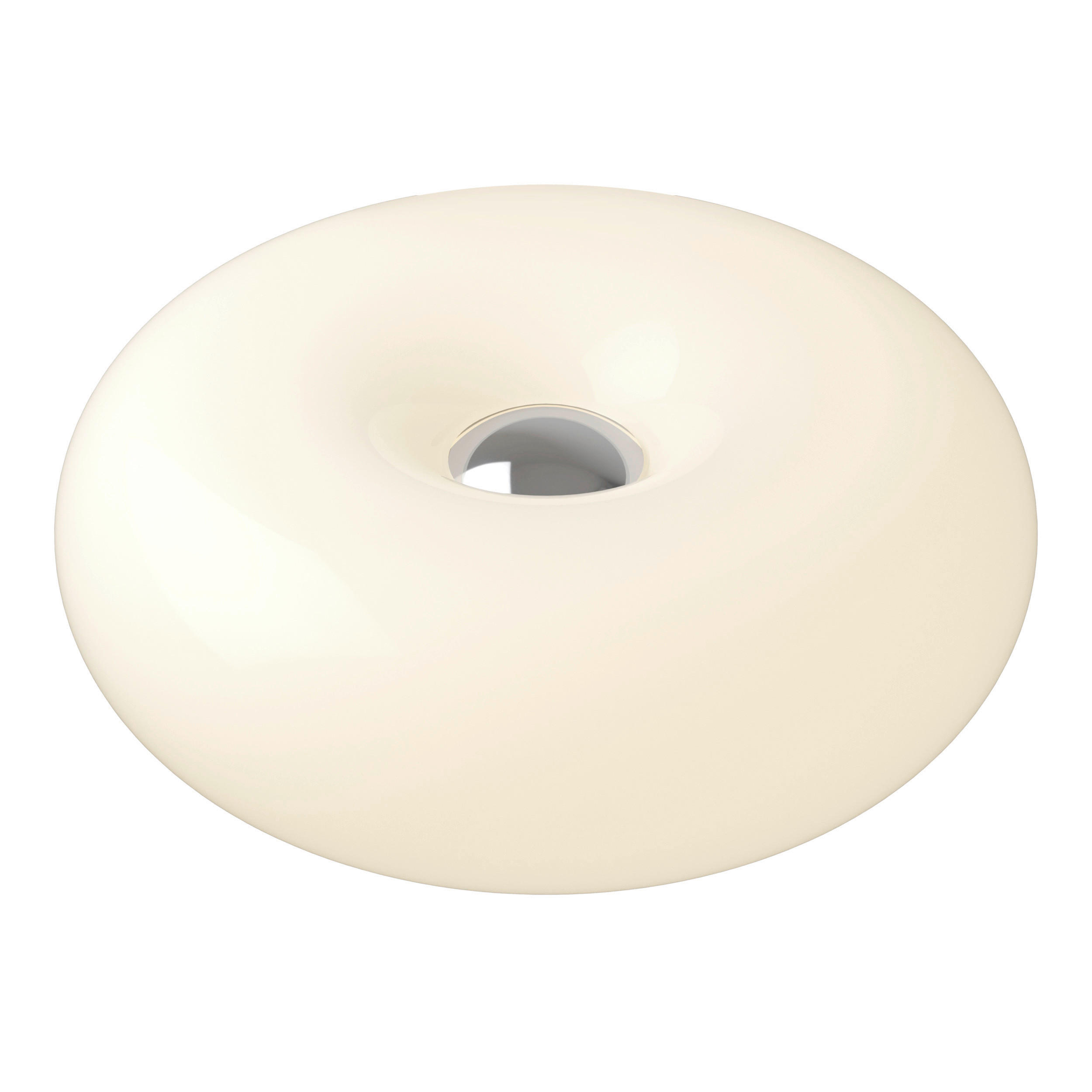 LED-TISCHLEUCHTE Basile 30/12 cm  - Chromfarben/Weiß, Design, Glas/Kunststoff (30/12cm) - Eglo