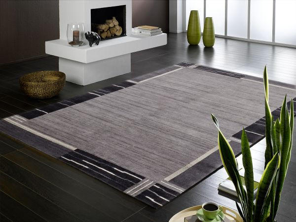 ORIENTTEPPICH 140/200 cm Nepal Savana Kite Dunkelgrau  - Dunkelgrau, Basics, Textil (140/200cm) - Cazaris
