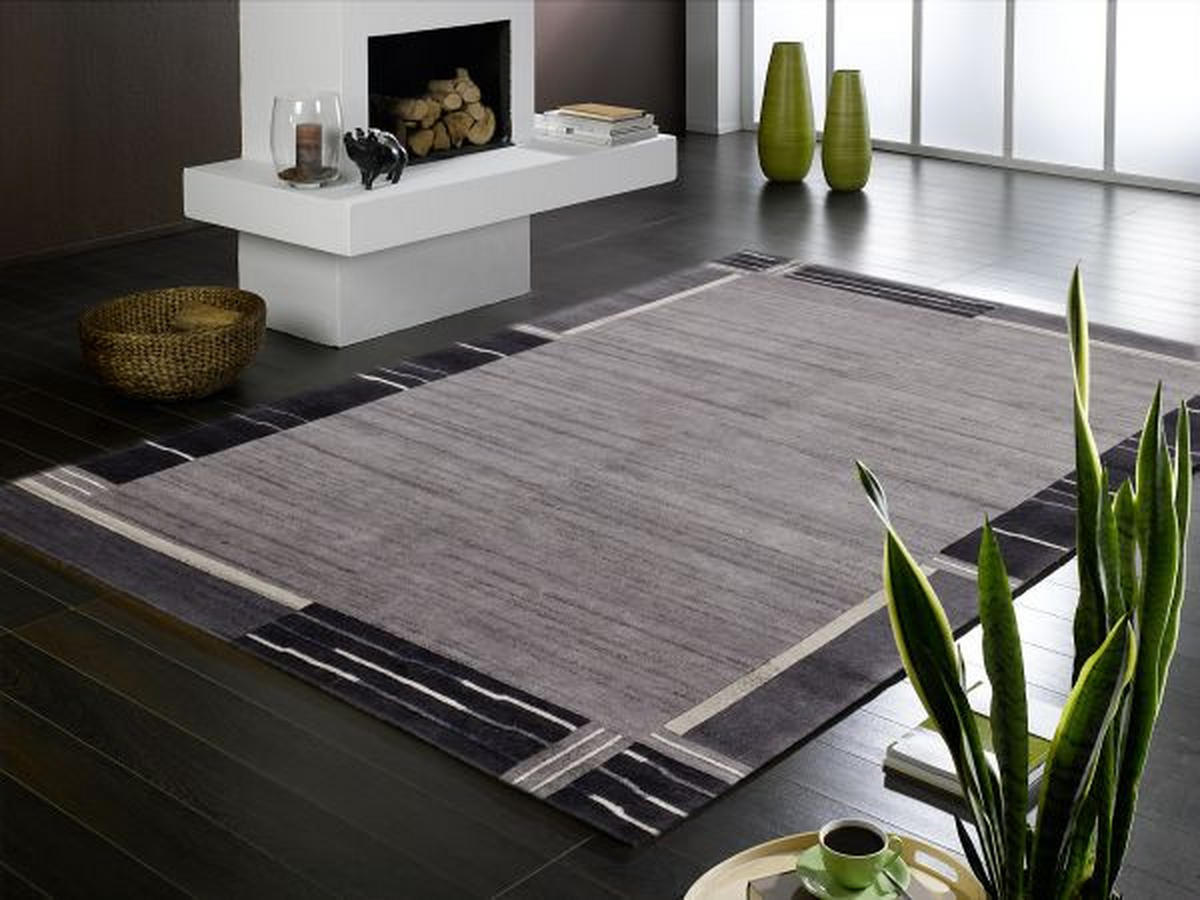 ORIENTTEPPICH 140/200 cm Nepal Savana Kite Dunkelgrau  - Dunkelgrau, Basics, Textil (140/200cm) - Cazaris